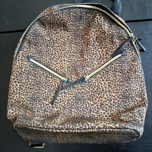 Stella & Dot leopard print backpack